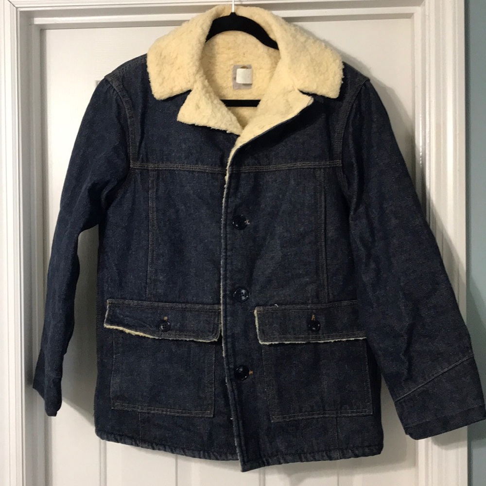 Carhartt Vintage 1970’s Denim barn coat fur Lined